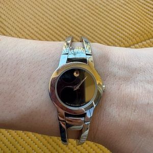 Movado Silver Amorosa Women Watch with Modern Elegance